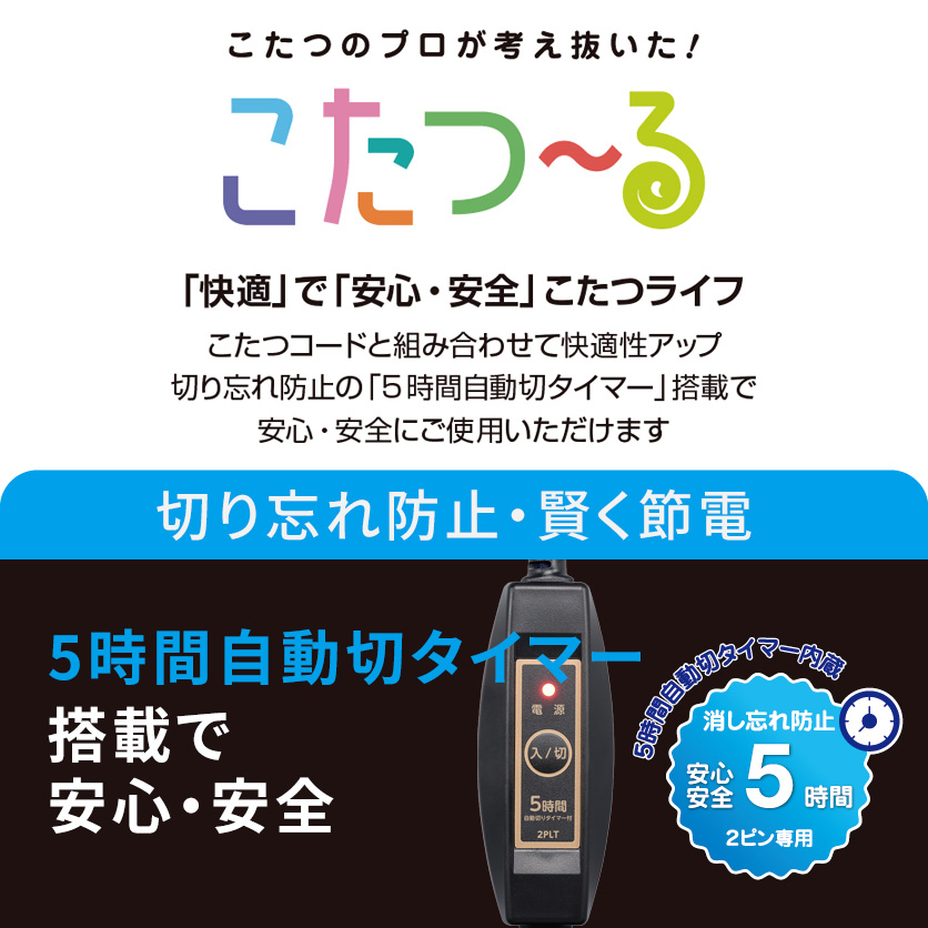 こたつ　コードがありません。　値引き交渉可能 メトロ電気工業 こたつコード BC-2PLT(A) 2ピン専用 コタツコード 5