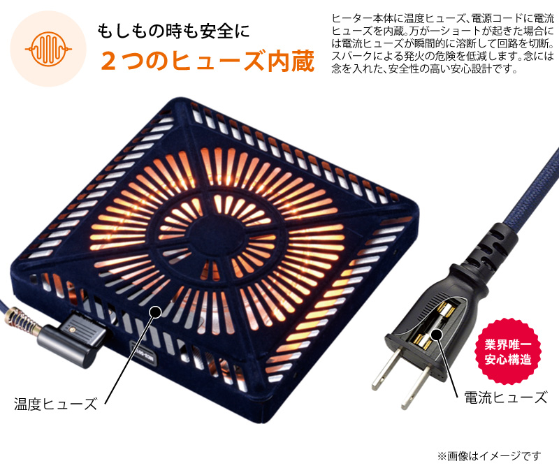 メトロ電気工業 こたつ用 取り替えヒーター MSU-501HT(K) 交換用 薄型