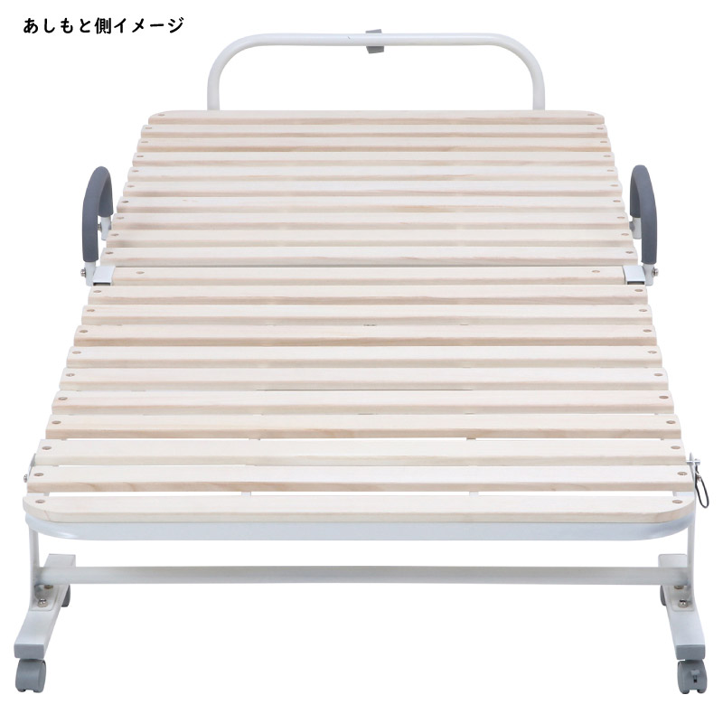 不二貿易 折りたたみすのこベッド FB111-42 シングル 不二貿易（Fuji Boeki） 14741 ワンタッチスノコベッド(桐) 折りたたみ