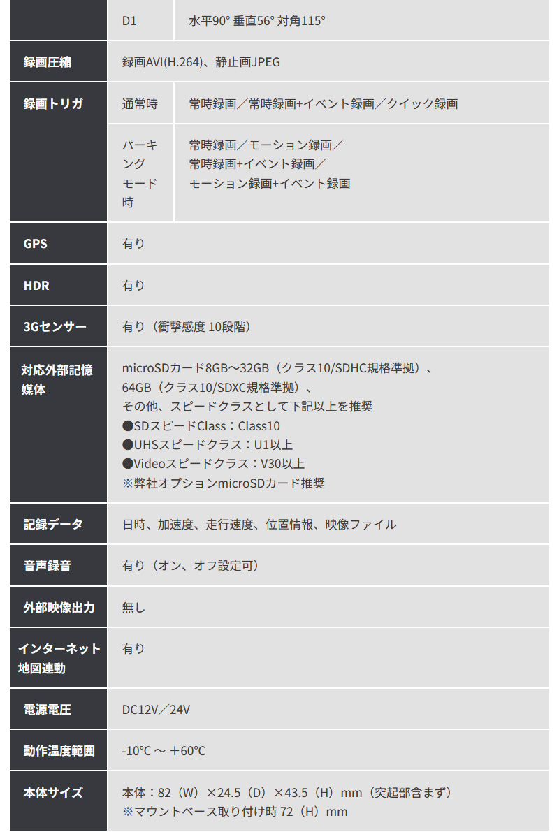 セルスター リヤ専用 １カメラドライブレコーダー CS-24FB 後方カメラ 高画質 夜間補正機能 HDR搭載 超速GPS プライバシーガラス対応 コンパクト 日本製 3年保証｜yuasa-p｜15