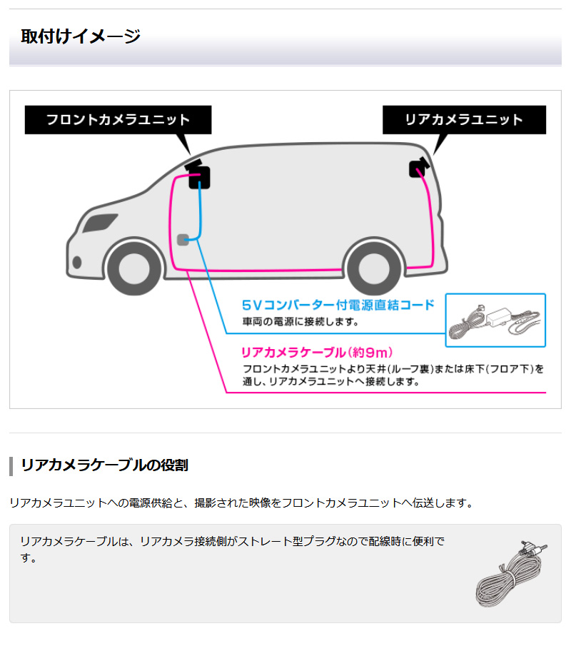 ユピテル 前後2カメラドライブレコーダー DRY-TW7650d ワイド