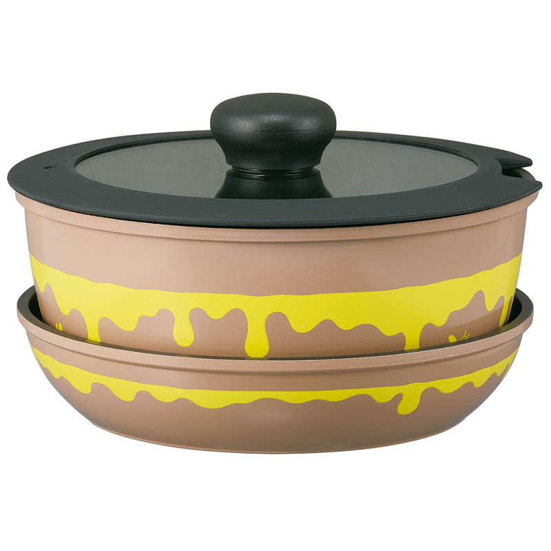 スケーター 取っ手が外れる 鍋 & フライパン セット くまのプーさん