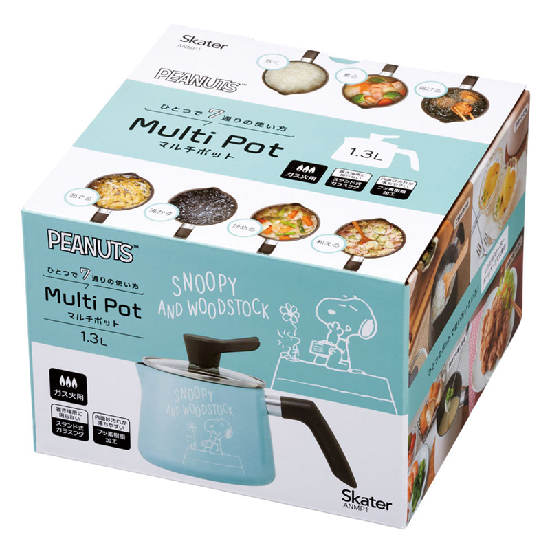 スケーター マルチポット 1.3L SNOOPY ANMP1-652431 鍋 なべ 片手鍋
