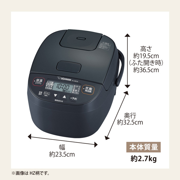 象印 小容量マイコン炊飯ジャー 極め炊き NL-BE05-HZ チャコール マイコン炊飯器 3合炊き 電気炊飯器 豪熱沸とう 麦ごはん 玄米 雑穀米  無洗米 パンメニュー : 4974305222602 : ユアサeネットショップ Yahoo!店 - 通販 - Yahoo!ショッピング