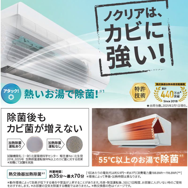 nocria 富士通ゼネラル ルームエアコン 主に 6畳 AS-C225S-W 2.2kW 
