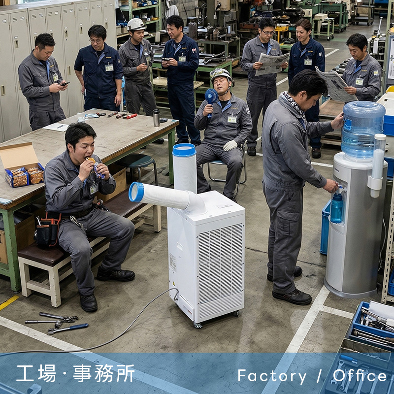 ユアサプライムス スポットクーラー 工事不要 スポットエアコン 2.5kW