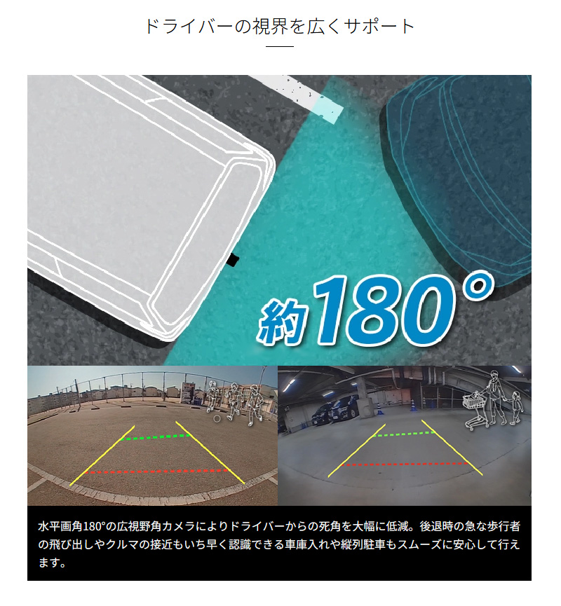 パイオニア カロッツェリア ND-BC300 バックカメラユニット 楽ナビ専用 広視野角 高画質 CMOSセンサー HDR搭載 車載カメラ