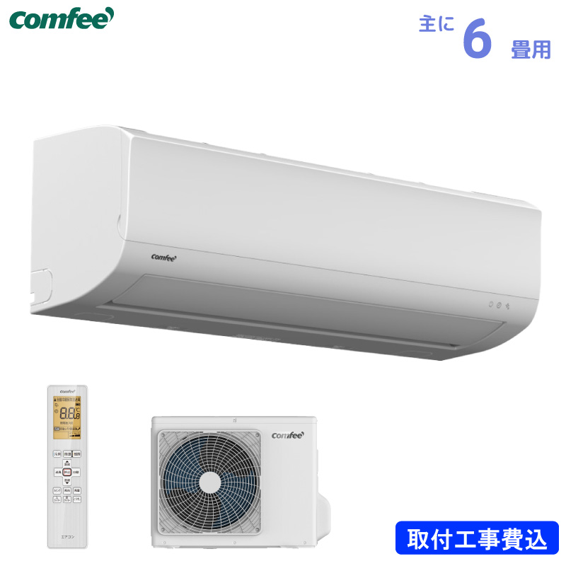 comfee ���[���G�A�R�� ��� 6�� CYA-221C(W) 2.2kW �z���C�g �P��100V �W�����t���H����� cya221cw ���I midea