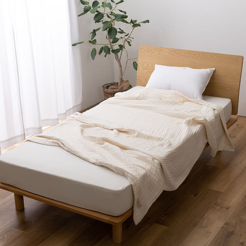 ガーゼケット 8重 シングル 150×200cm コットンケット 綿100% グレー キナリ 生成り ローズ ウォッシャブル 日本製 国産 ...