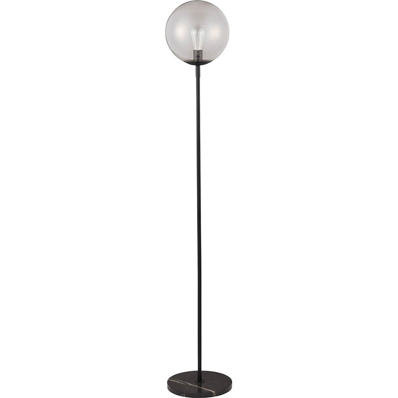 東谷 モダンフロアスタンド 球体ガラスシェード LHT-756BK 東谷 スタンドライト E26口金 LED電球対応 LHT-756 1灯 フロアライト