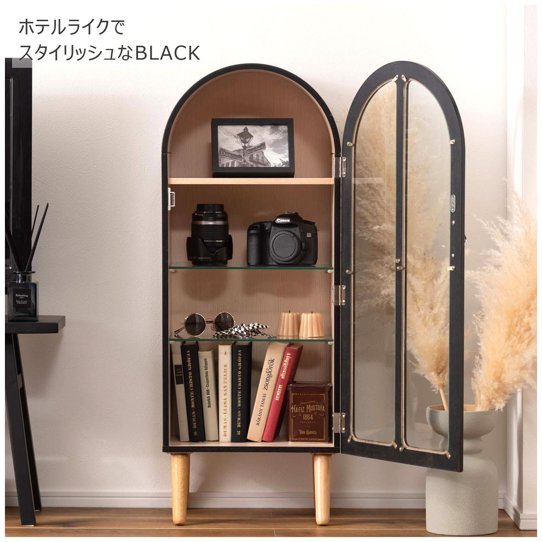 東谷 コレクションシェルフ 収納 4段 強化ガラス PT-621 ディスプレイ