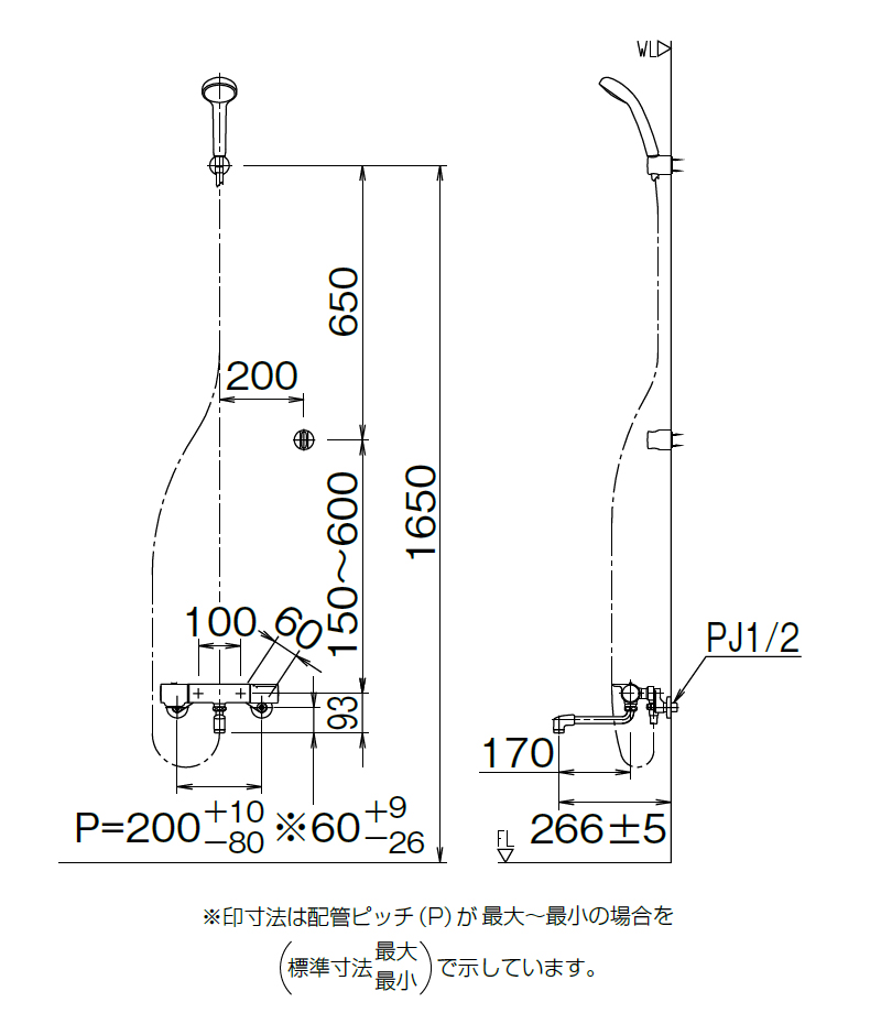 LIXIL（リクシル） サーモスタット付シャワーバス水栓 RBF-911-REC