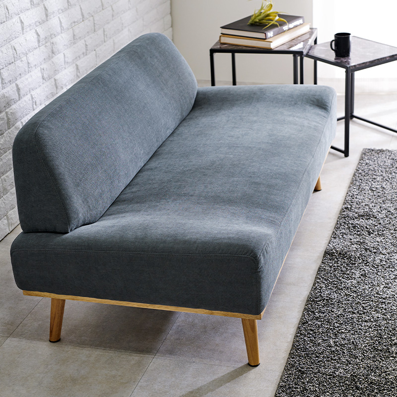 アウトレット【展示品・新品】北欧風★２Pアームレスソファ【エメラルドグリーン】 Rest エメラルドグリーン | ナチュラルインテリアCouleur