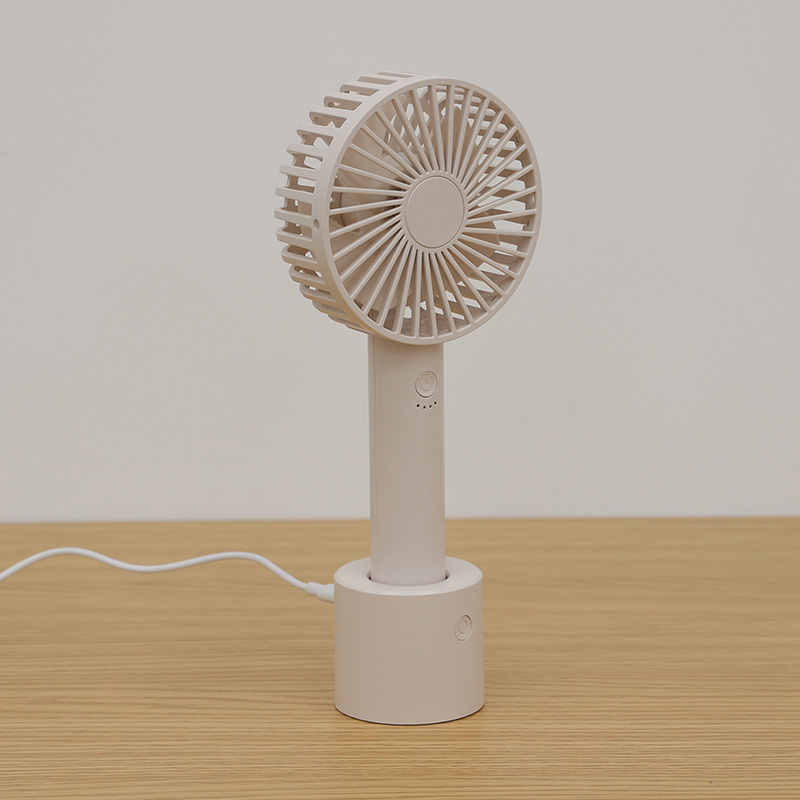 ユアサプライムス ハンディファン 充電式扇風機 YM-400GE 回転台 充電