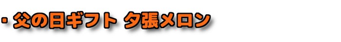 ・父の日ギフト 夕張メロン