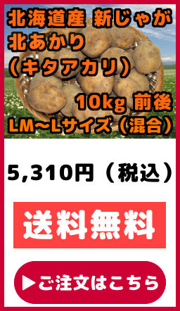 新じゃがいも 北あかり 10kg LMサイズ から Lサイズ 混合 きた