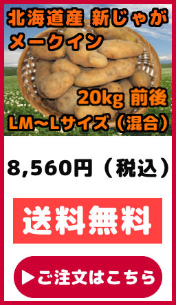 新じゃがいも 北あかり 20kg LMサイズ から Lサイズ 混合 きたあかり