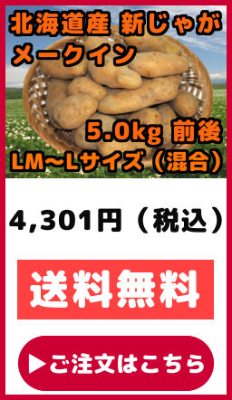 新じゃがいも 北あかり 20kg LMサイズ から Lサイズ 混合 きたあかり