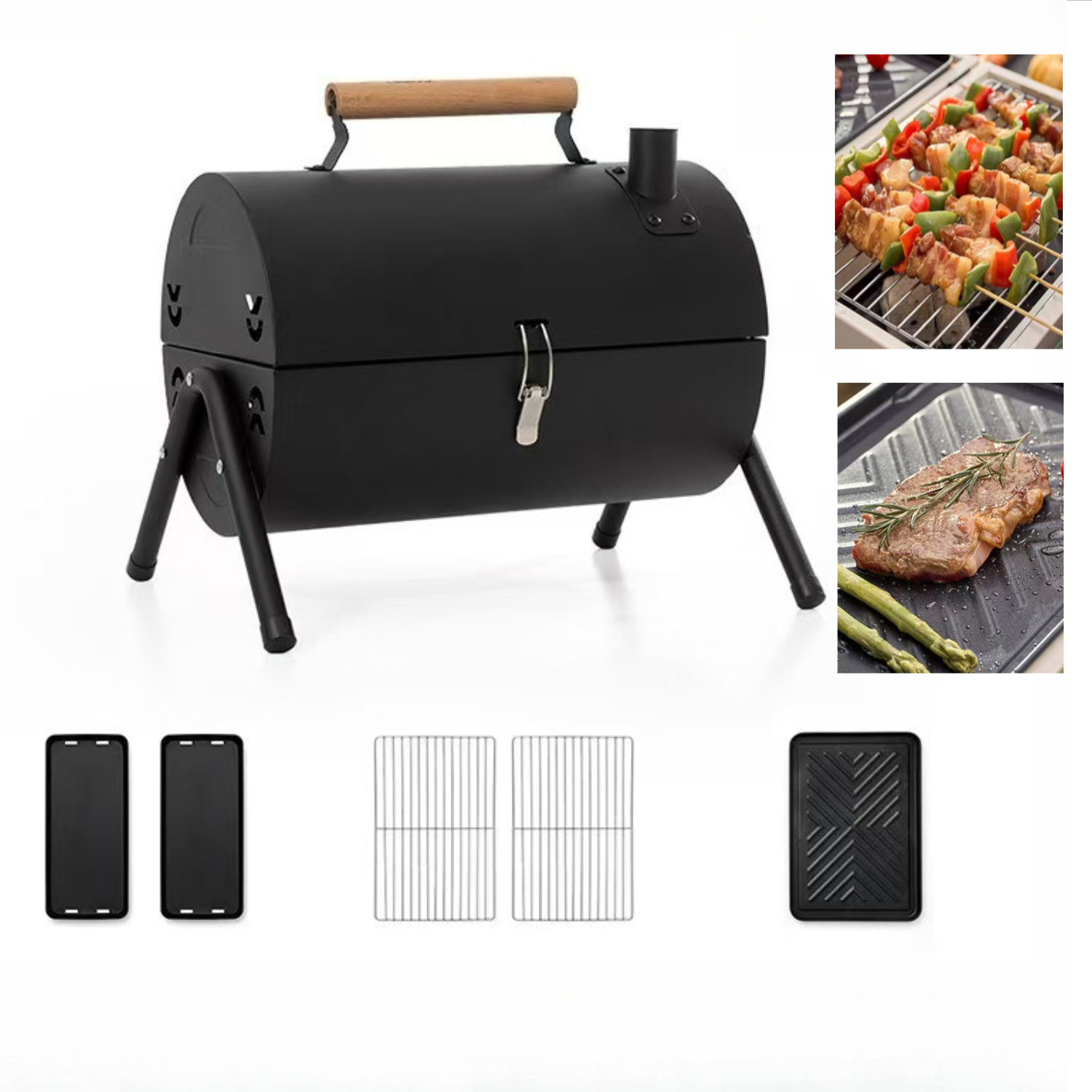 バーベキュー 焚き火台 卓上バーベキューグリル BBQグリル 鉄板