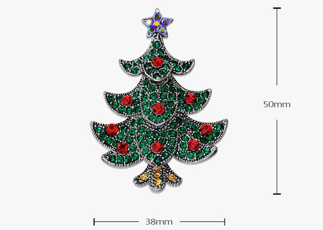 クリスマスツリー 即納 ブローチ ファッション レディース 洋服用 アクセサリー 上品 プレゼント カラフル クリスマス デコレーション セール 優品 ギフト
