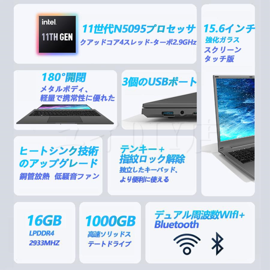 ノートパソコン windows11 第12世代CPU メモリ16GB SSD1000GB Microsoftoffice365 フルHD液晶  WEBカメラ 無線 Bluetooth 在宅勤務 大容量 安い 新品