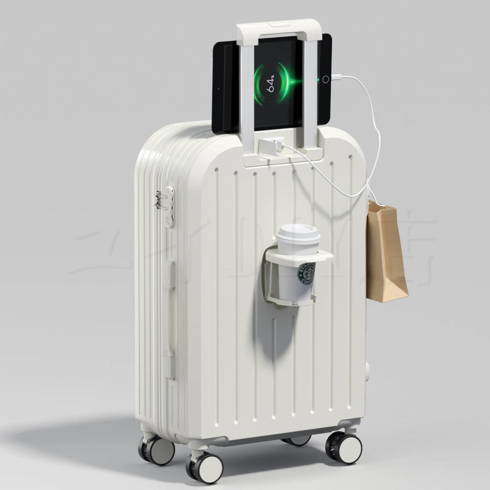 【在庫処分】スーツケース USBポート付き カップホルダー 機内持ち込み 小型 S~Mサイズ 出張 2泊-3泊向き キャリーケース 旅行 充電口  超軽量 大容量 国内旅行
