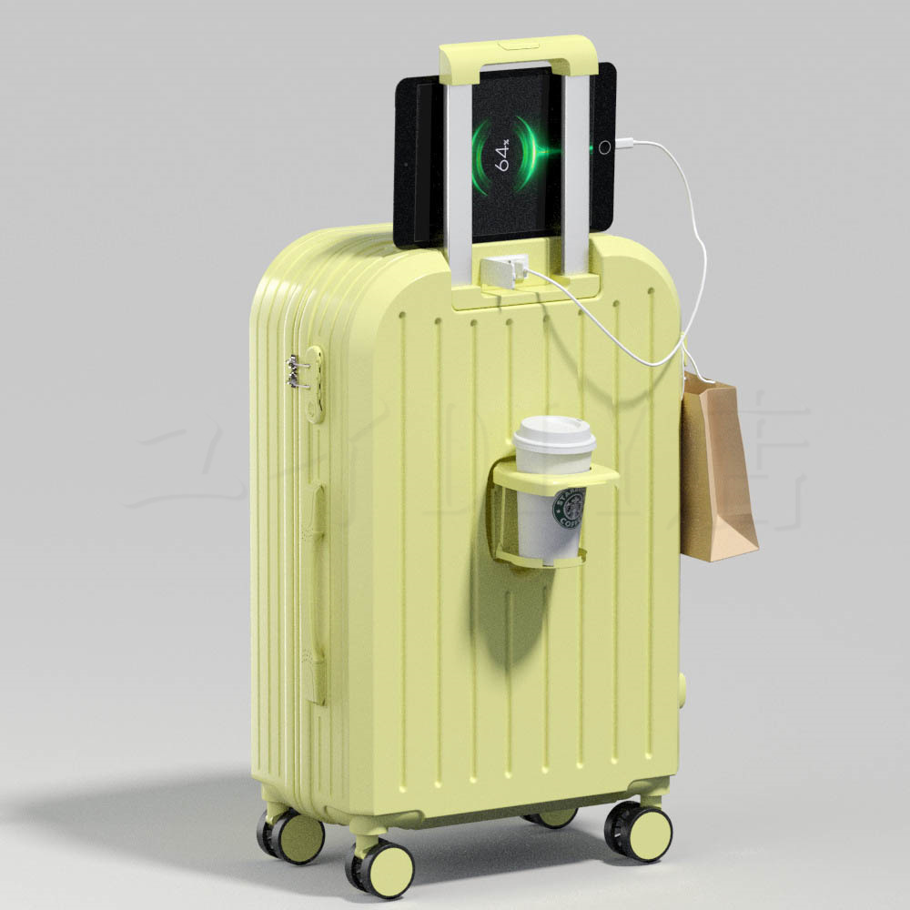 【在庫処分】スーツケース USBポート付き カップホルダー 機内持ち込み 小型 Sサイズ Mサイズ 出張 2泊-3泊向き キャリーケース 旅行  超軽量 大容量 修学旅行｜yuinnshop｜04