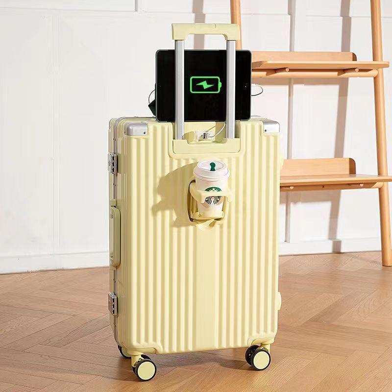 スーツケース 機内持ち込み Sサイズ Mサイズ TSA 軽量 小型 海外旅行 キャリーバッグ USBポート カップホルダー フック付き 静音 キャリーケース 出張 2024｜yuinnshop｜03