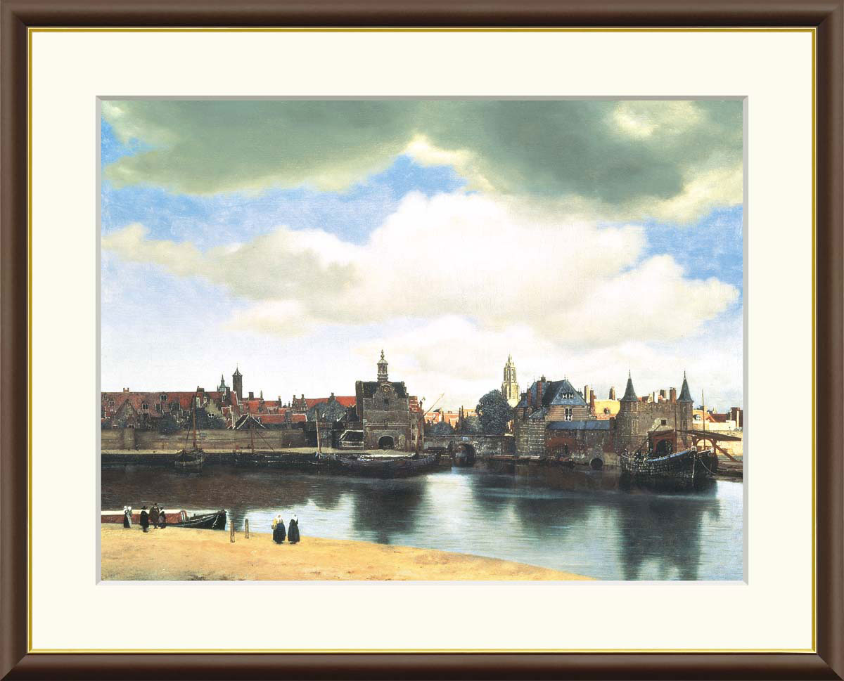 フェルメール デルフトの眺望 （F6サイズ）（紐・フック付） 約横52×縦