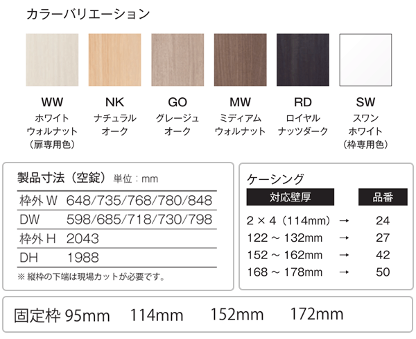 DAIKEN 片開ドア 受注生産品 タック販売 HITECHWOOD PLUS 室内ドア