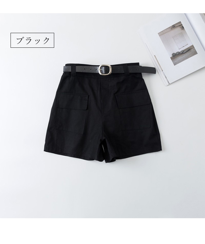 ブラックショートパンツ ウエストゴム ショートパンツ レディース 薄手 半ズボン バックウエストゴム 夏