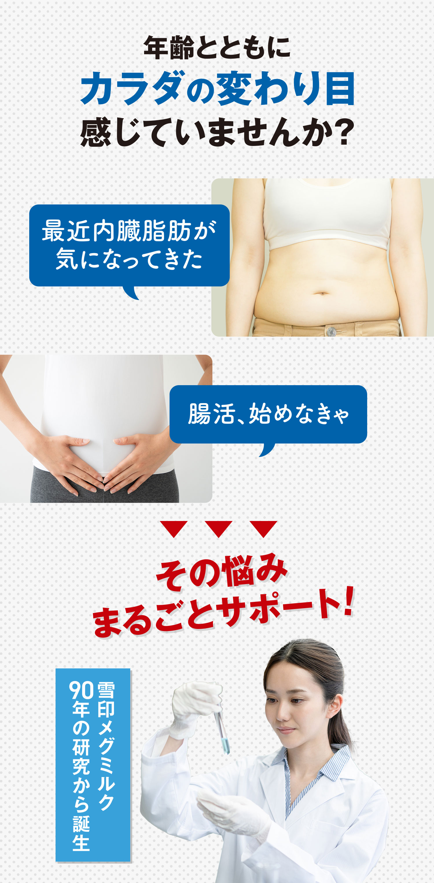 年齢とともにカラダの変わり目感じていませんか？