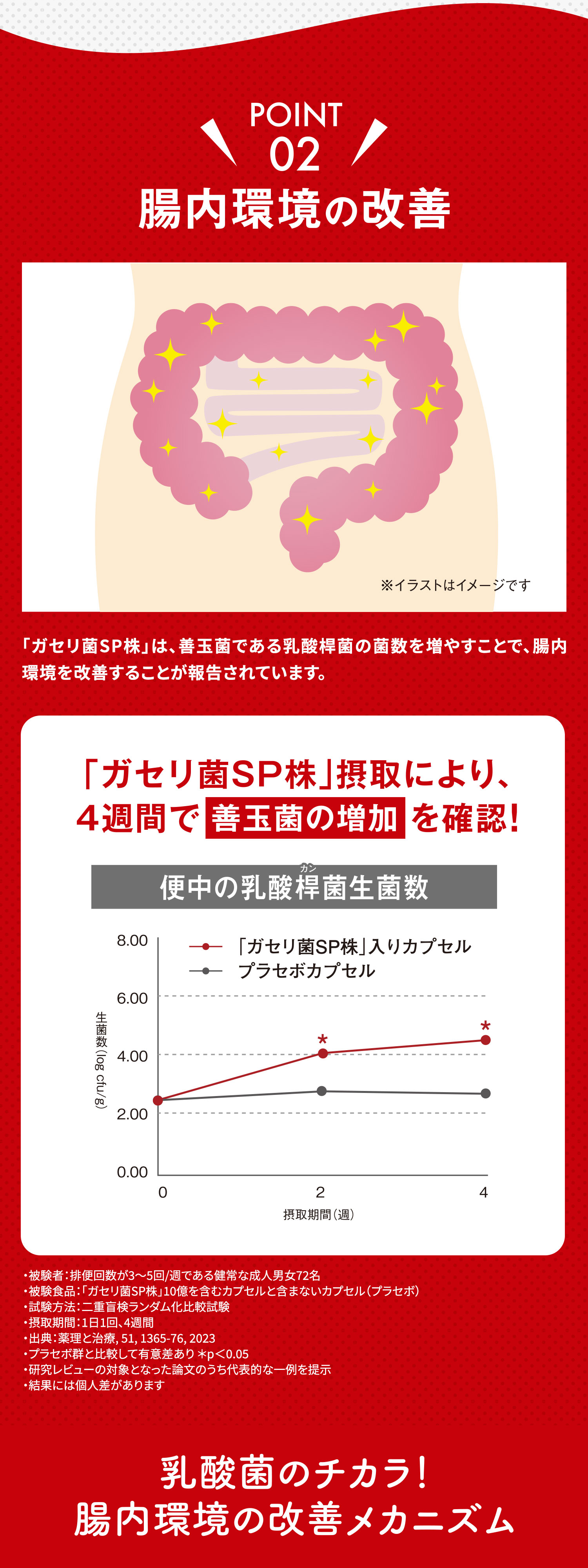 腸内環境の改善