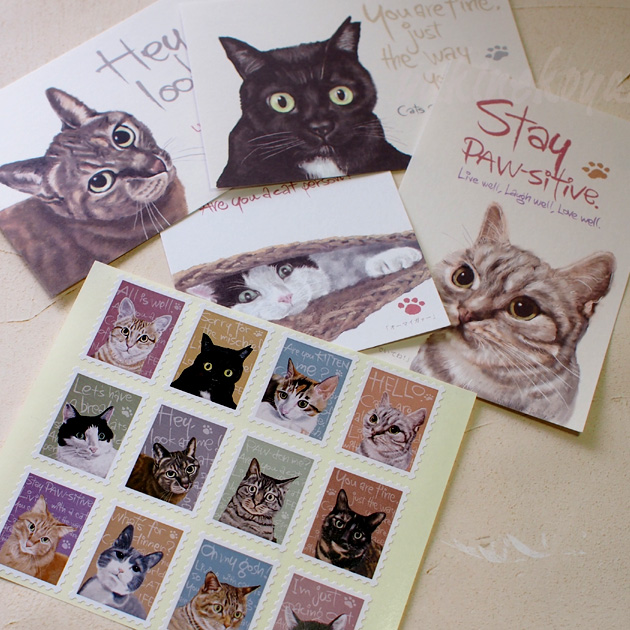 ねこ★ポストカードセット➃ bnkpc-pkg_1600x.jpg?v=1667893553