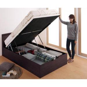 ブランド ベッド ベット 収納付きベッド 収納 収納付 跳ね上げベッド 跳ね上げ 深型 マルチラススーパースプリングマットレス付 縦開 セミダブル 深さレギュラー 【UOI1581717556】 (57836円)