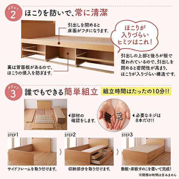 「人气商品」 すのこベッド すのこ ベッド シングルベッド ベッドフレーム ベット 収納 薄型スタンダードボンネルコイルマットレス付き ヘッドレス セミシングル 組立設置付 【JS1060262841】(38769円)