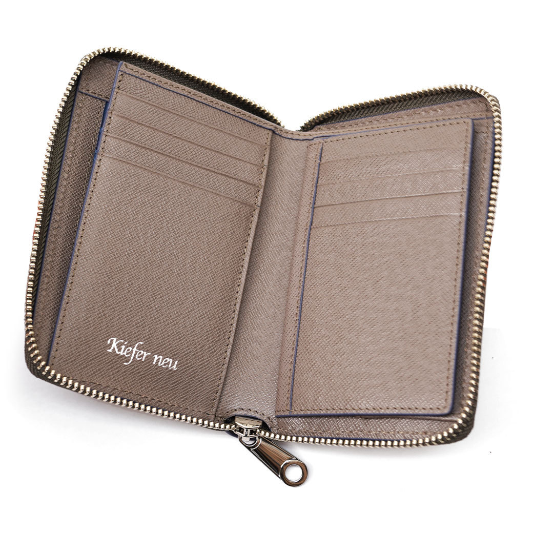 ラウンドミドル財布 メンズ 本革 Kiefer neu キーファーノイ