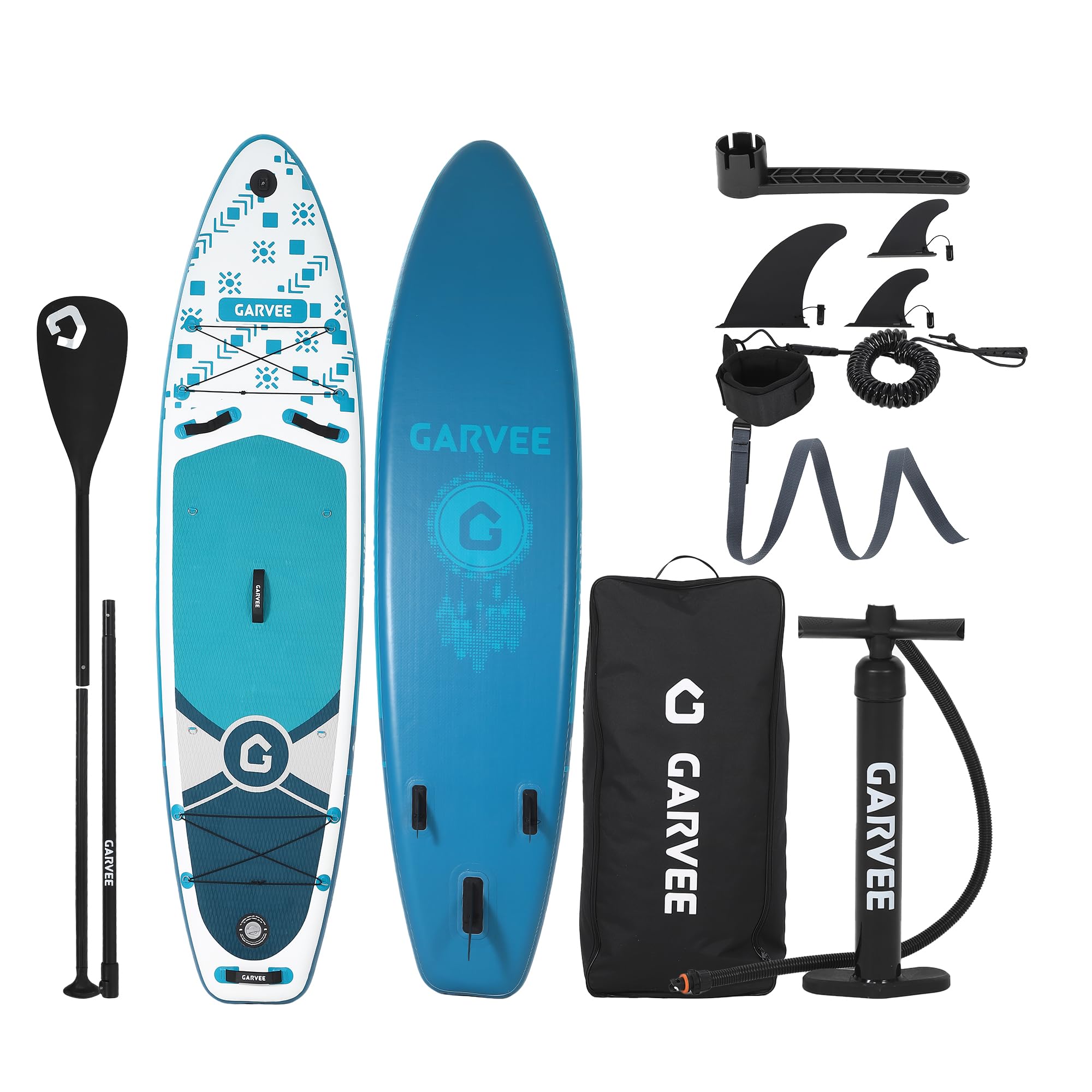 新品 インフレータブル パドルボード SUP パドル リーシュ 3枚フィン SUPボード サップボード 三枚フィン 高安定設計 初心者対応 滑り止め