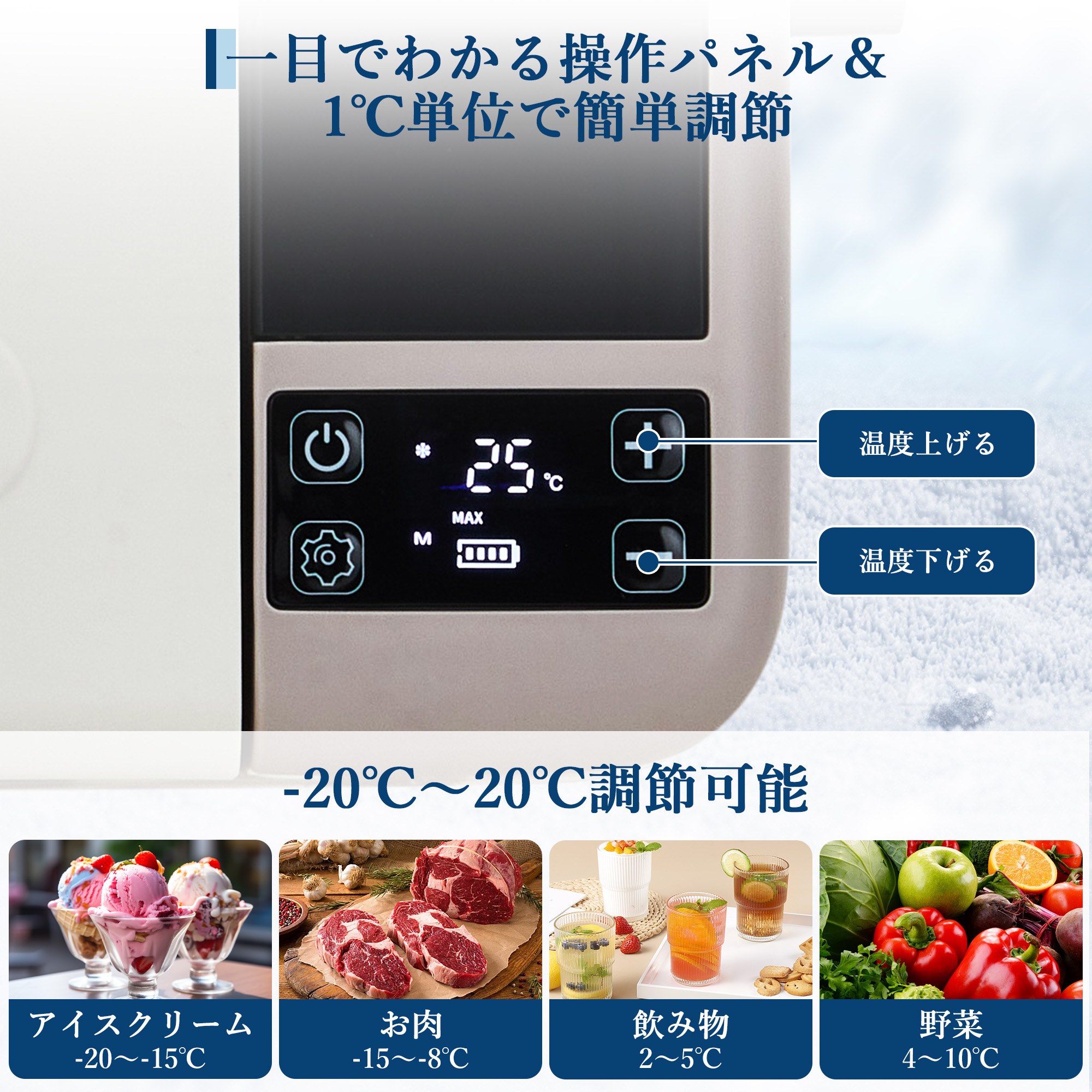 新発売お試し価格 車載冷蔵庫 ポータブル冷蔵庫 12L -20℃〜20