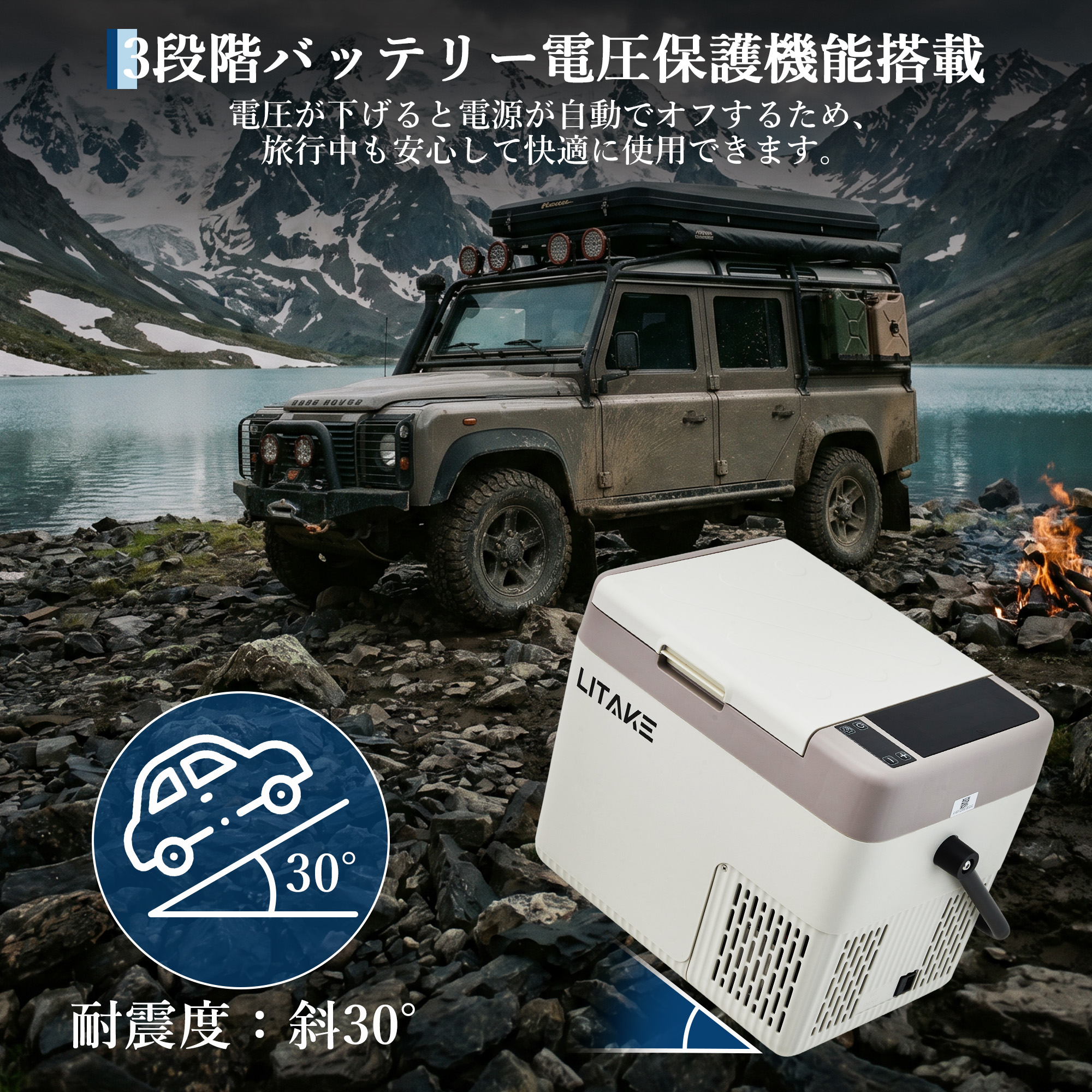 新発売お試し価格 車載冷蔵庫 ポータブル冷蔵庫 18L -20℃〜20
