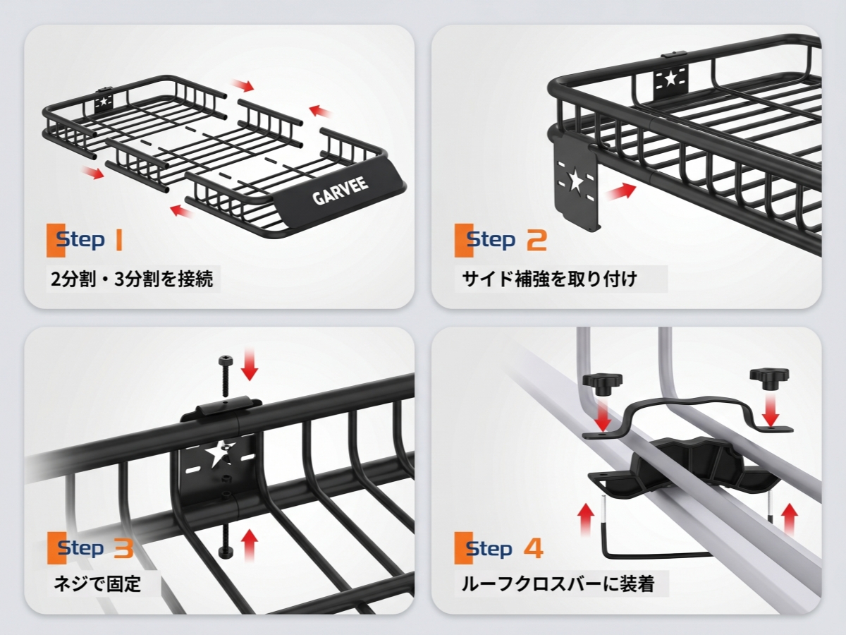 最終値下げ　引き取り限定　キャリア　ケイバン 軽バンルーフキャリア（ルーフボックス、キャリア）｜自動車 | 車