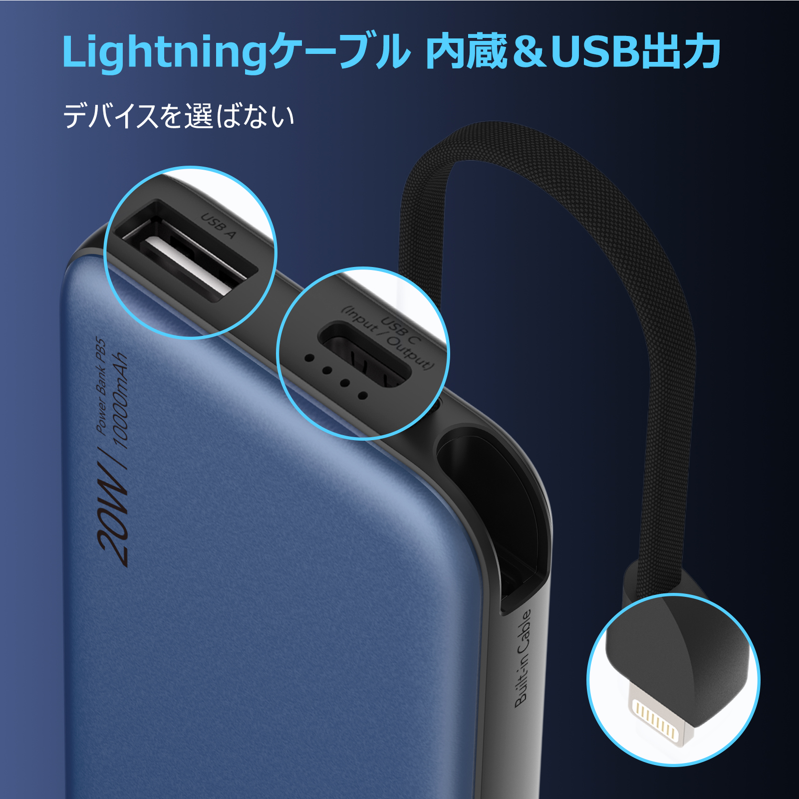 Euker モバイルバッテリー  iPhone 大容量 軽量 10000mAh 急速充電 20W スタンド付き 軽量 MagSafe対応 