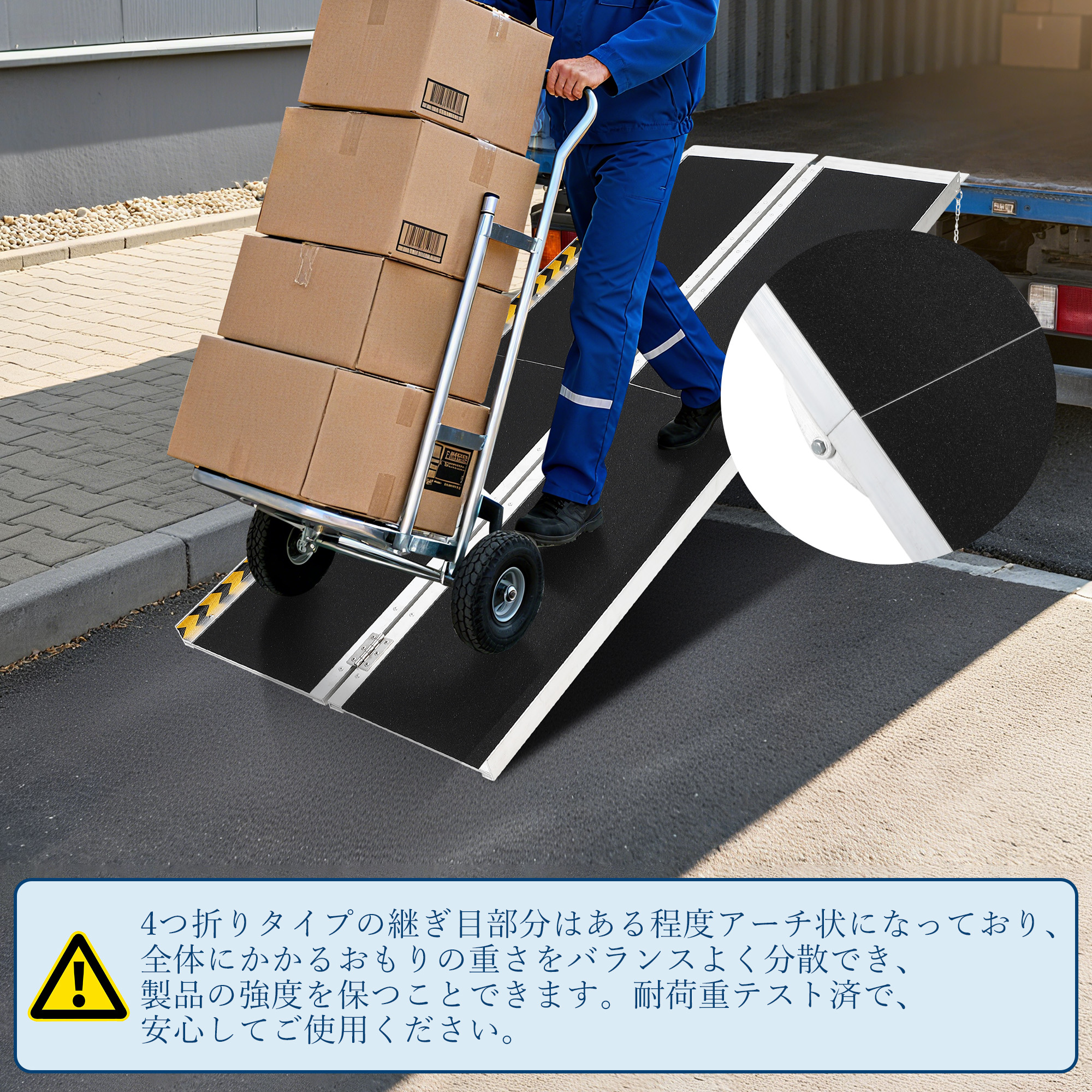 車椅子 スロープ 折りたたみ 段差解消 車いす 耐荷重362kg アルミ製