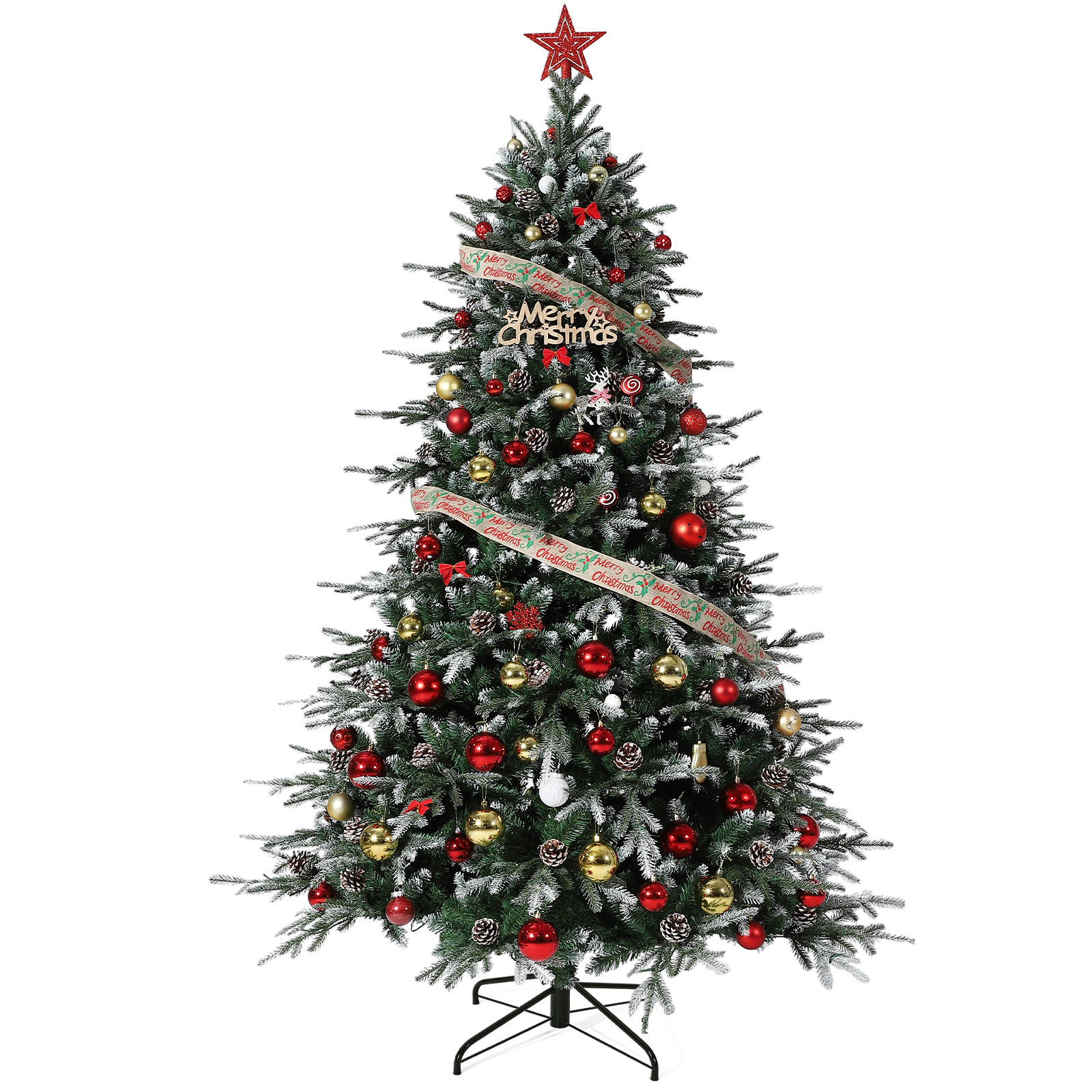 爆買 クリスマスツリー ヌードツリー 薄い雪化粧 ヨーロッパトウヒ