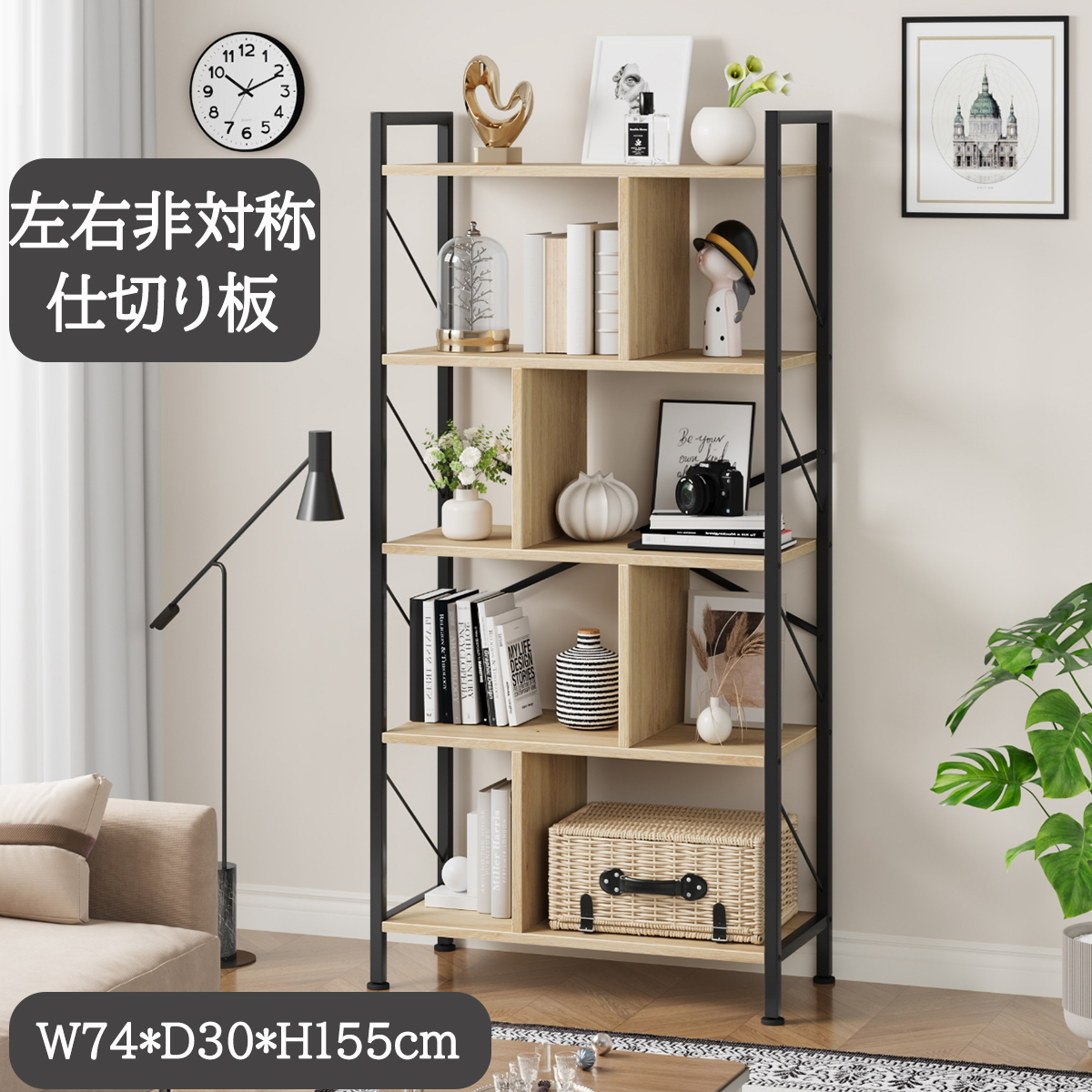 アンティーク オープンラック 棚 シェルフ 本棚 無垢材 食器棚 rt001-1.jpg