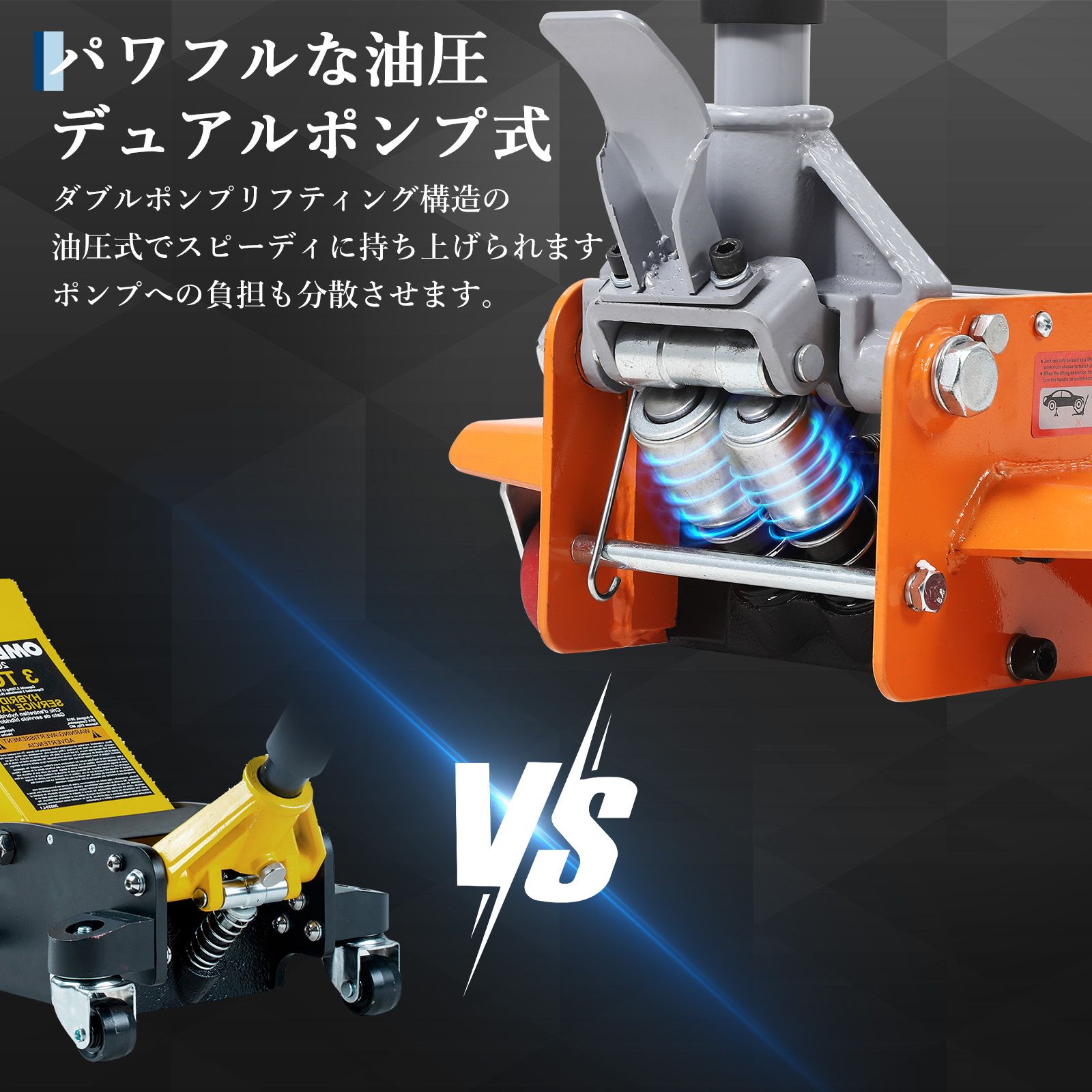 新登場お試し価格 ジャッキ ガレージジャッキ 3t 低床 フロアジャッキ