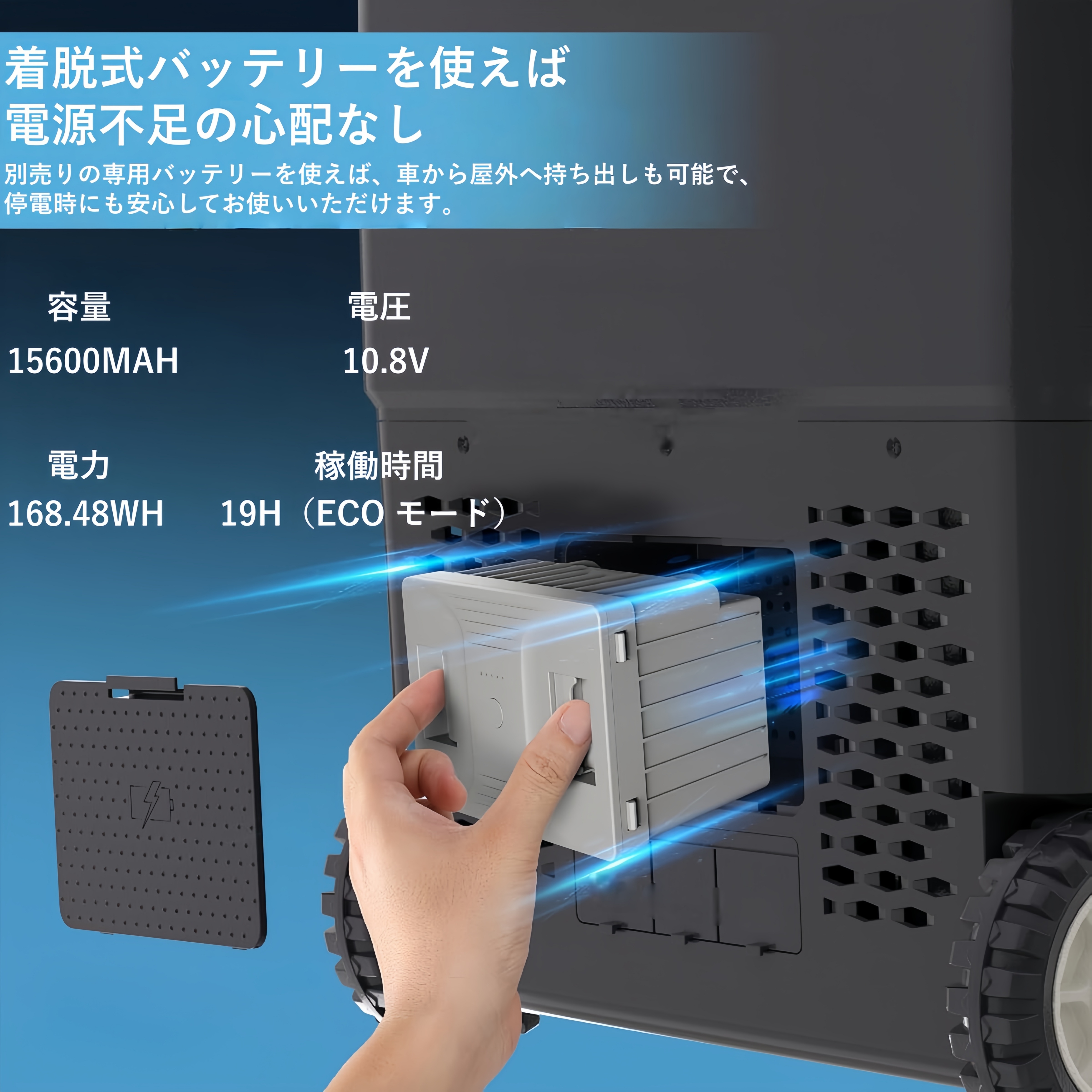 車載冷蔵庫 58L コンプレッサー式 -20℃〜20℃ 急速冷凍 5Way電源対応