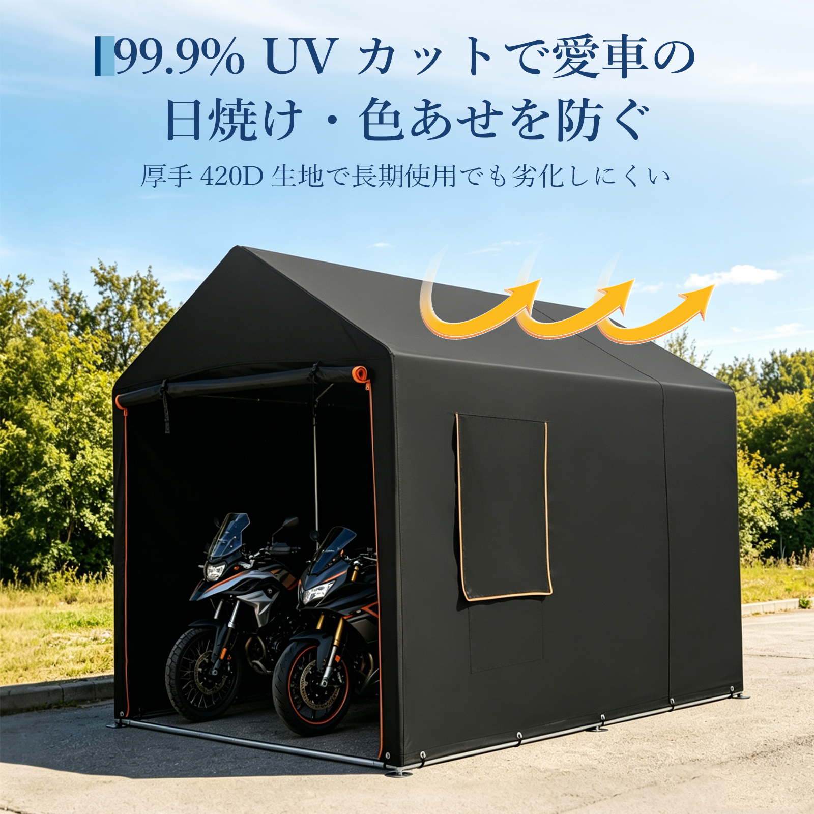新仕様お試し価格 バイクガレージ サイクルハウス サイクルポート 1台