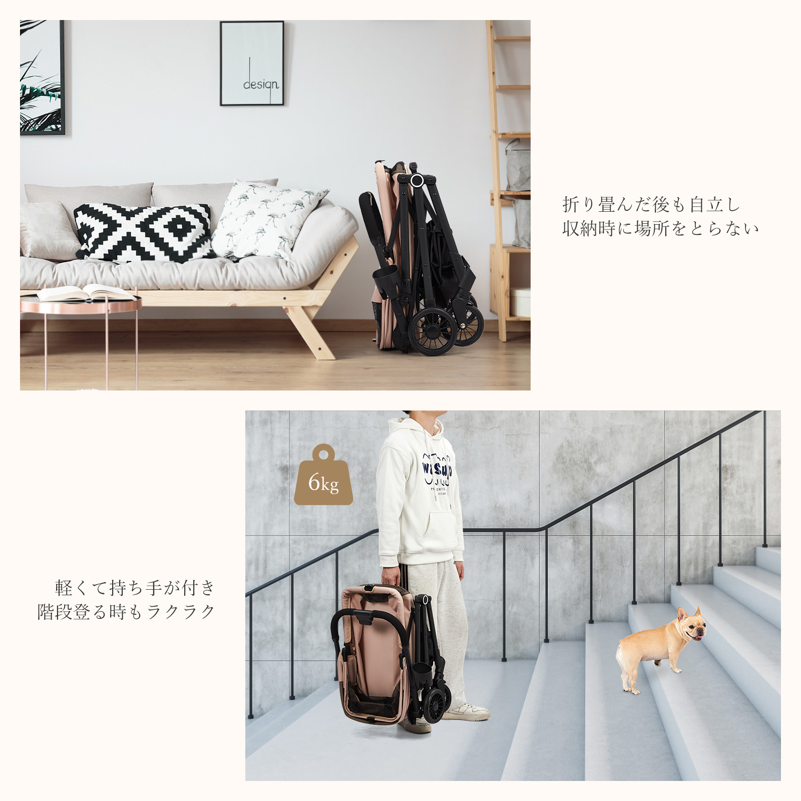 数量限定SALE ペットカート 軽量 折りたたみ 多頭 中型犬 小型犬