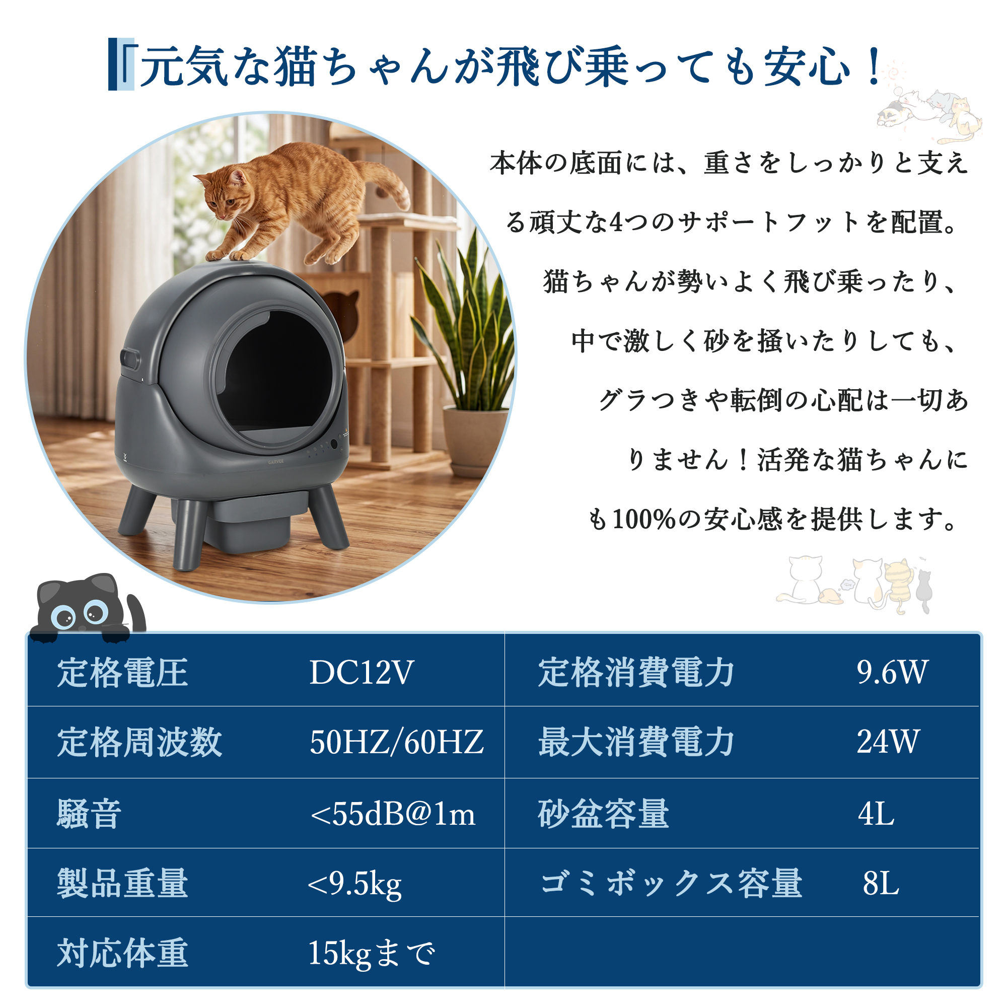 猫 自動トイレ 自動猫トイレ アプリ連動 全自動トイレ 消臭 挟み込み